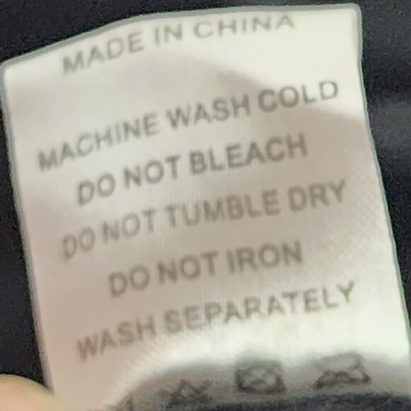 Rotita Black White Graffiti Print Poly Elastane Double Adj Straps Tankini Set SM - Picture 15 of 16